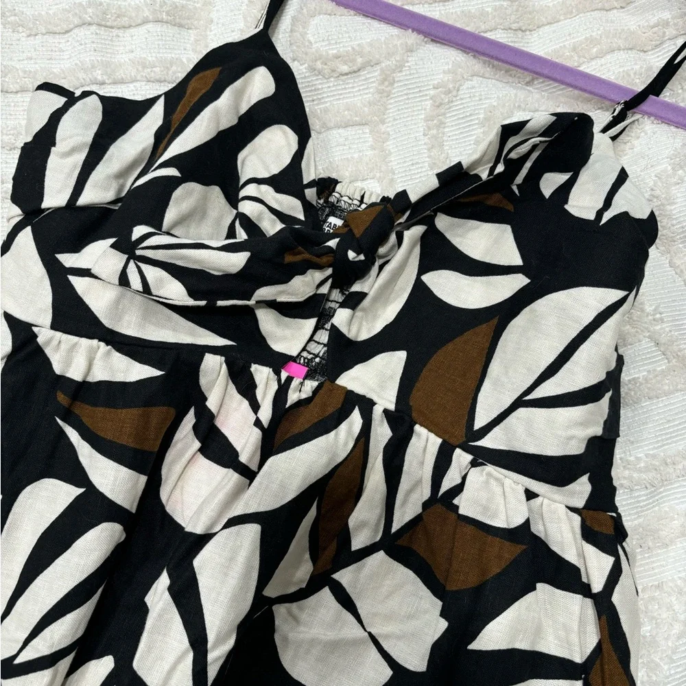 Tabitha Brown for Target Neutral Palm print maxi dress size L - Picture 9 of 13